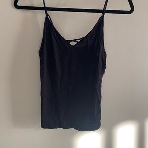 Black Crisscross Front Tank